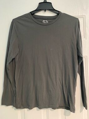 Fruit of the Loom Men's Long-Sleeve Crew Neck Shirt - Charcoal